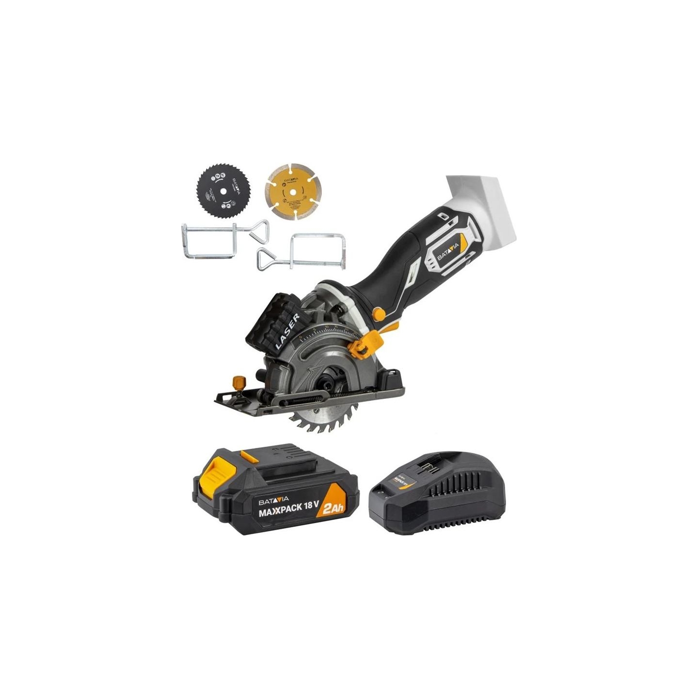 Batavia B.v. | 18V Cordless Mini Circular Saw 89mm, Without Battery and Charger