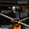 Batavia B.v. 18V Cordless Brushless Impact Driver 230 Nm, Without Battery and Charger