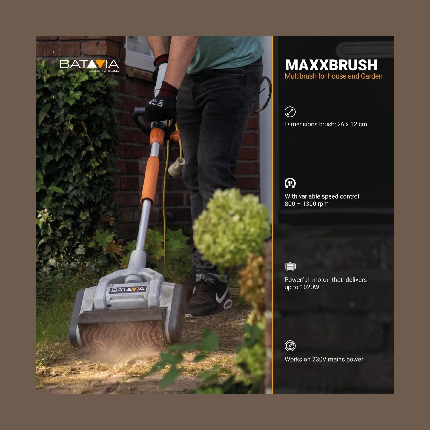 Batavia B.v. | Maxxbrush 1020W Multi-Brush 26cm, Spiral Brush (Green) | 1020 W