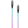 Fixed | Glowing Charging Cable USB-C/USB-C, PD support, Rainbow | FIXDLED-CC-RA
