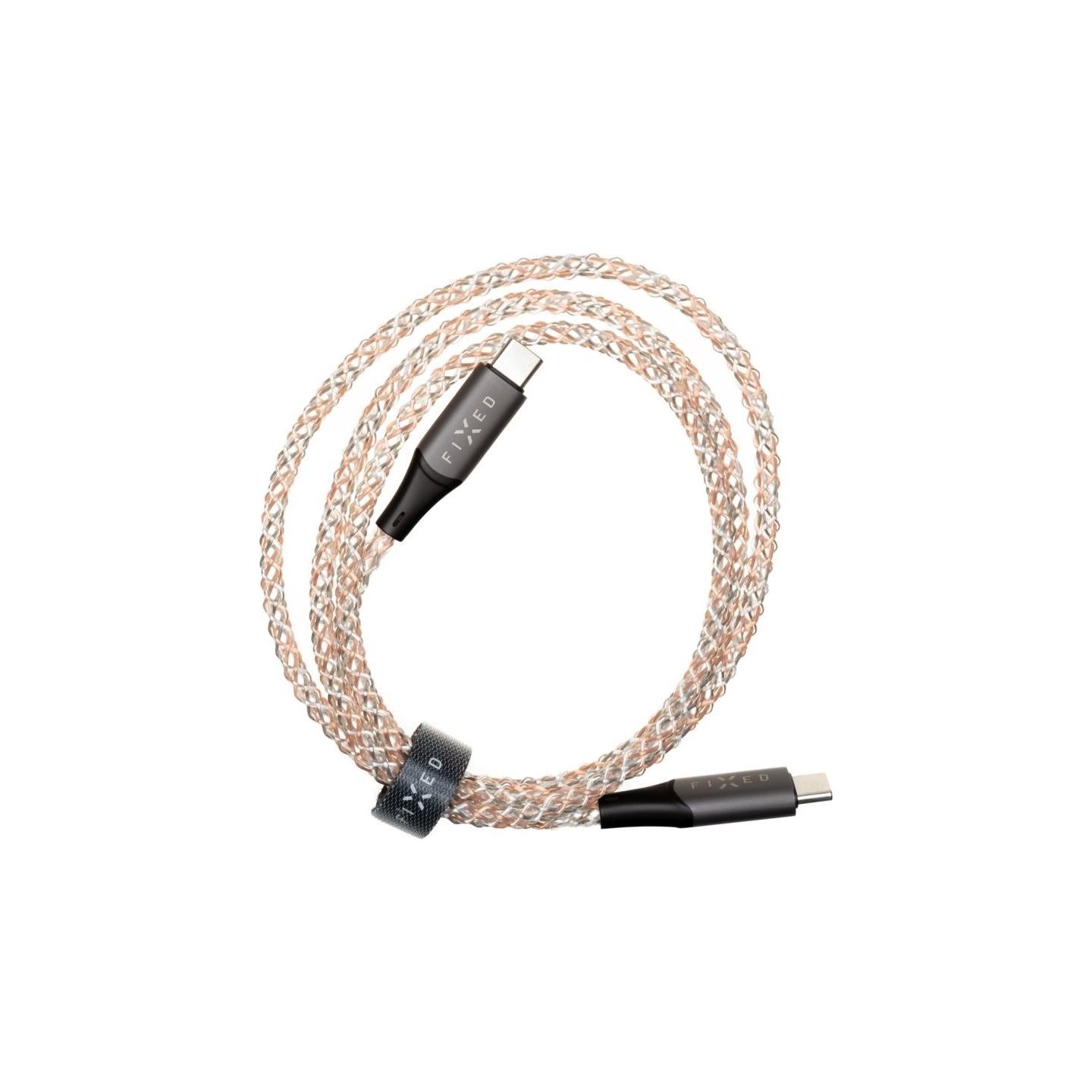 Fixed | Glowing Charging Cable USB-C/USB-C, PD support, Rainbow | FIXDLED-CC-RA