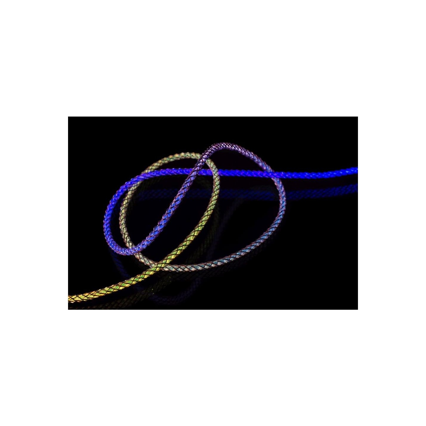 Fixed | Glowing Charging Cable USB-C/USB-C, PD support, Rainbow | FIXDLED-CC-RA