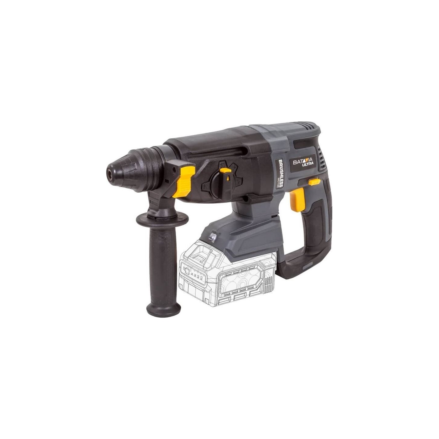 Batavia B.v. 18V Cordless Brushless Rotary Hammer SDS+, Without Battery and Charger in BMC