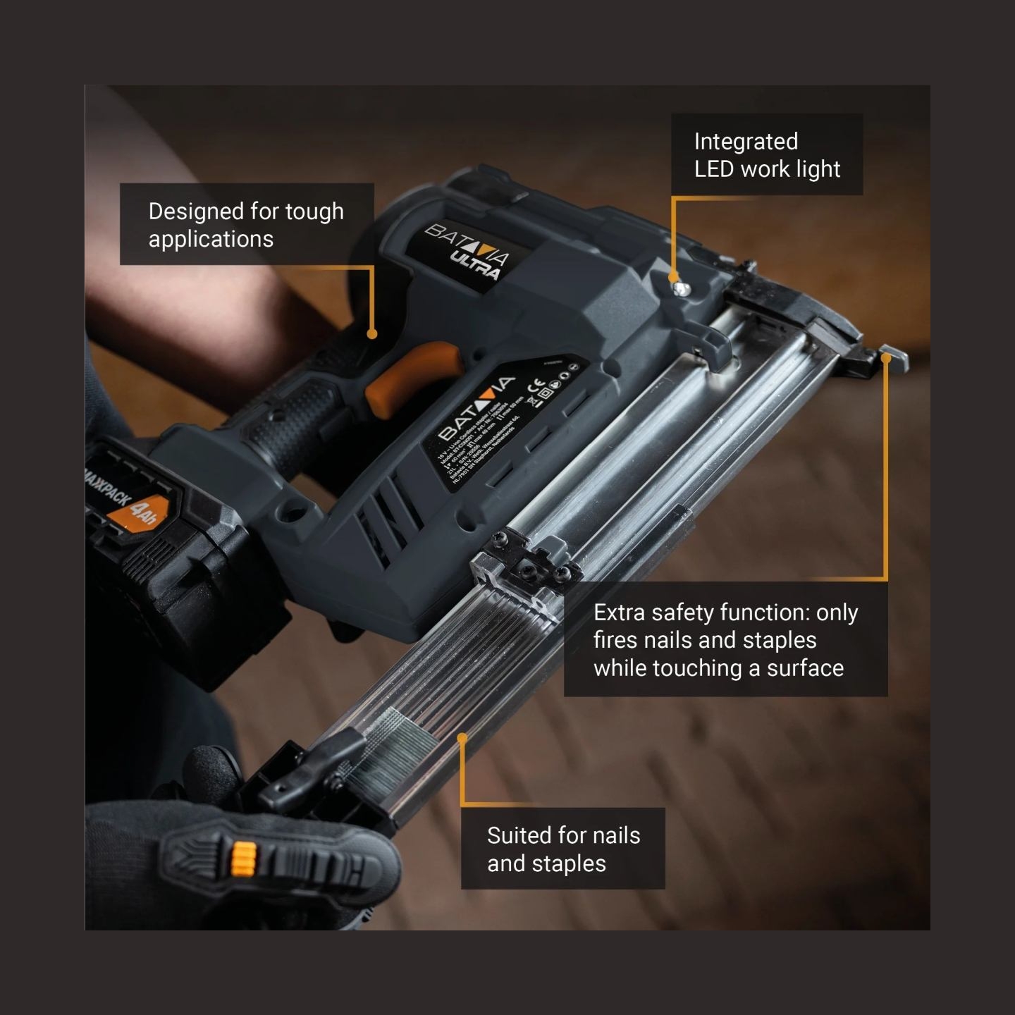 Batavia B.v. | 18V Combi-tacker - Without Battery and Charger
