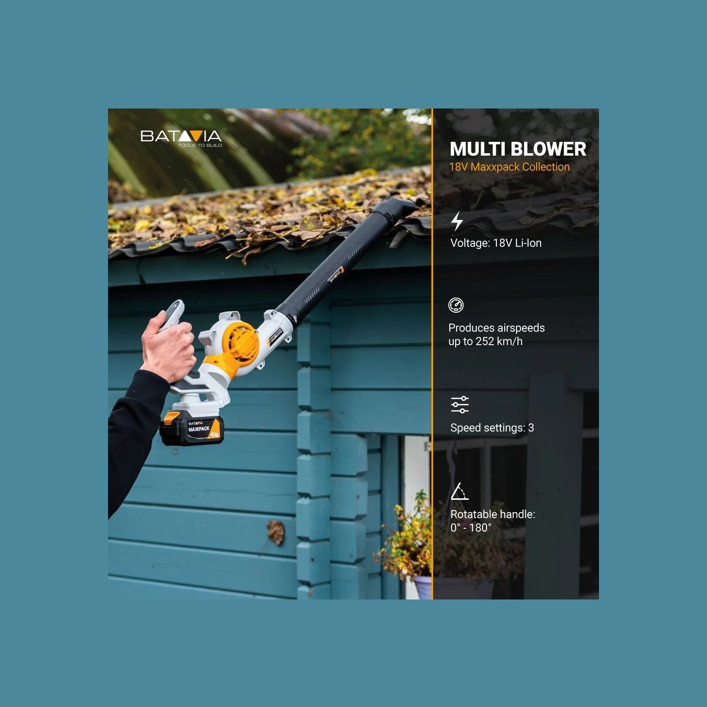 Batavia B.v. | 18V Leaf Blower - Without Battery and Charger