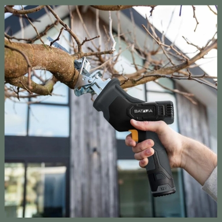 Batavia B.v. | 12V Cordless Reciprocating Saw - Fixxpack 2.0 Set (incl. 2.0Ah Battery & USB-C charging Cable)