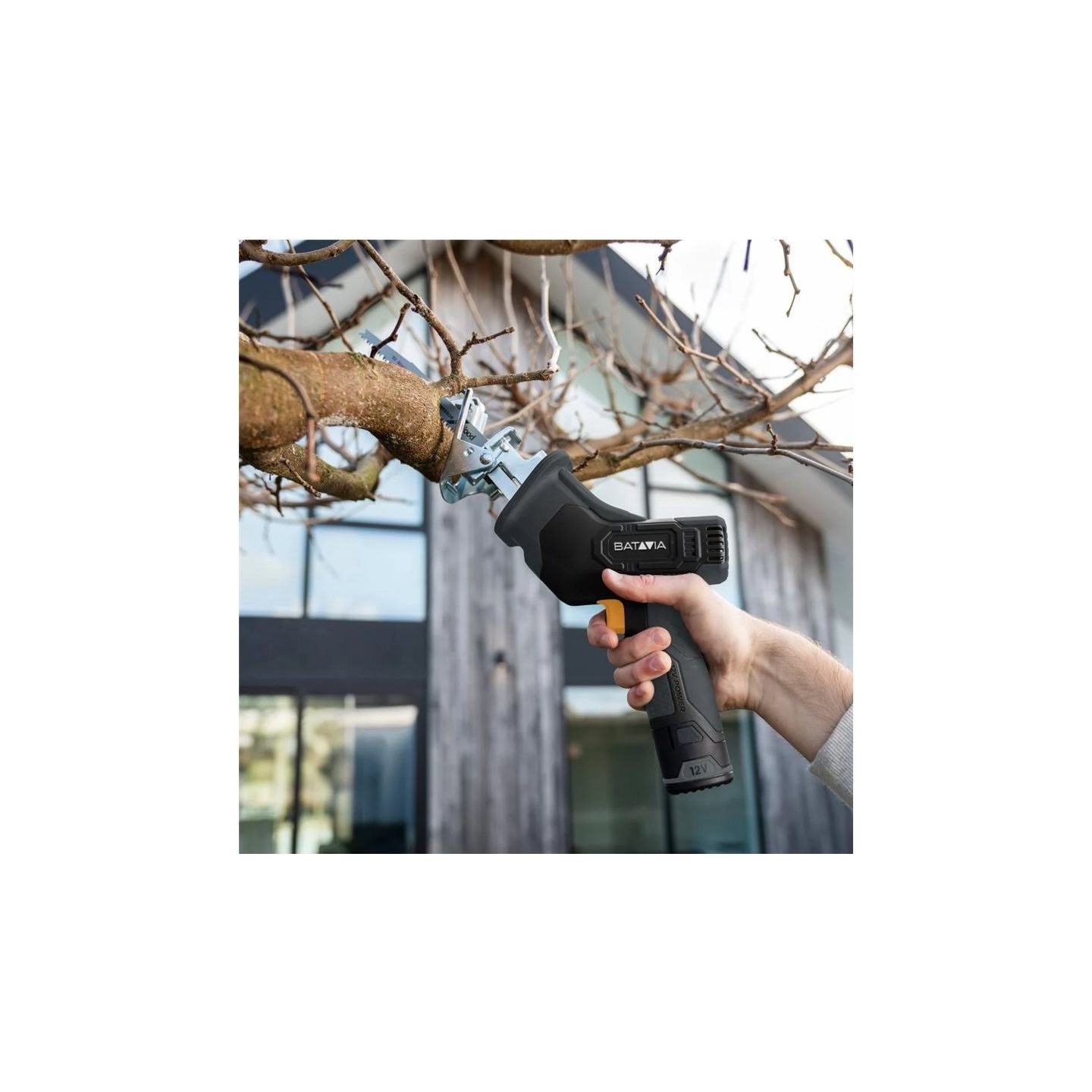 Batavia B.v. | 12V Cordless Reciprocating Saw - Fixxpack 2.0 Set (incl. 2.0Ah Battery & USB-C charging Cable)