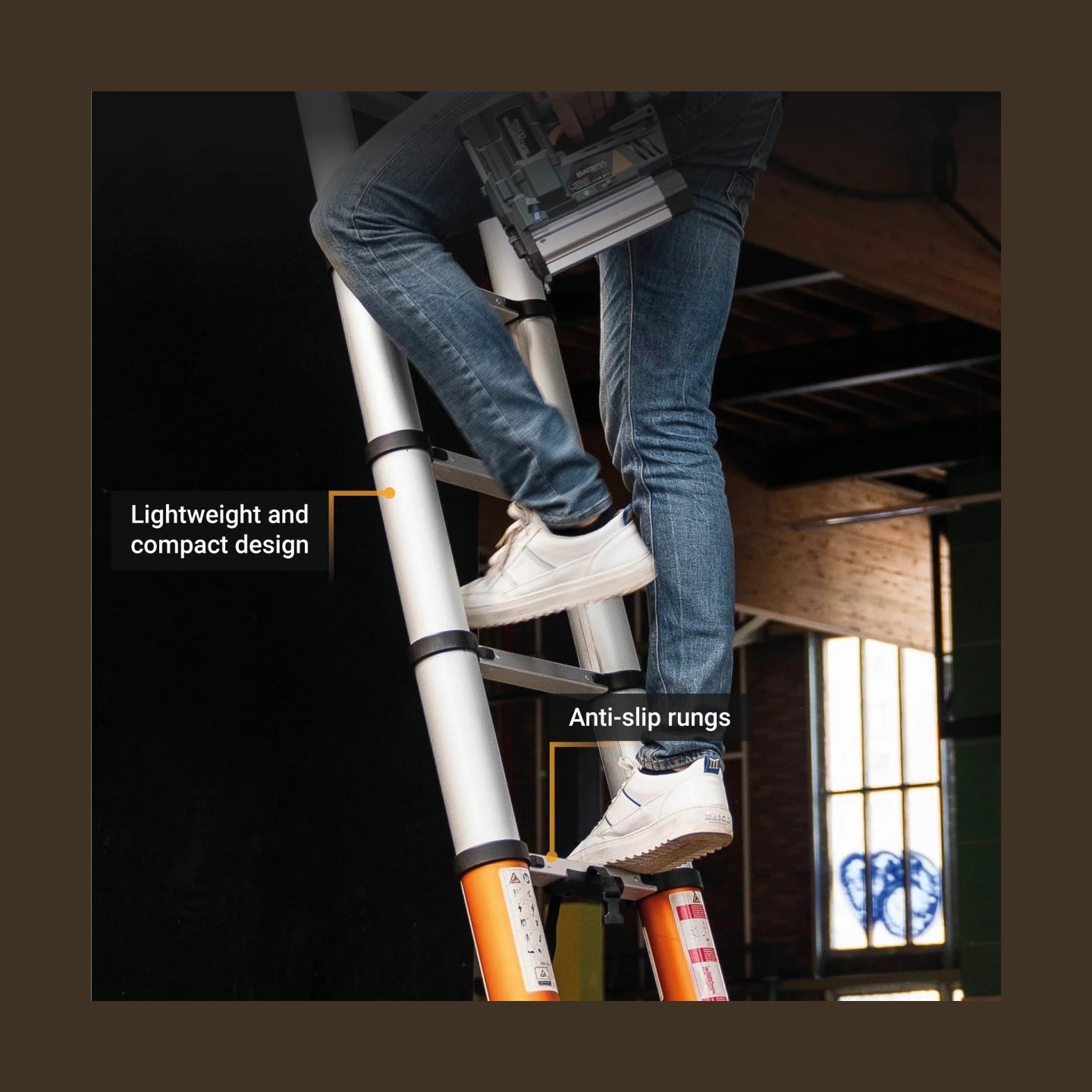 Batavia B.v. | Giraffe AIR Telescopic Ladder 3.81 m
