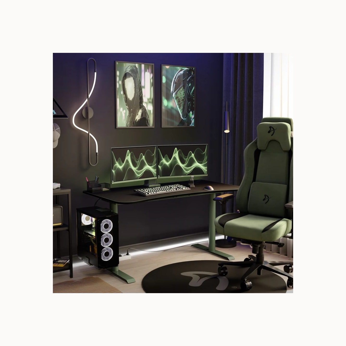 Arozzi | Nova | 24 " | IPS | FHD | 16:9 | 200 Hz | 1 ms | 1920 x 1080 pixels | 300 cd/m² | HDMI ports quantity 1 | Forest Green