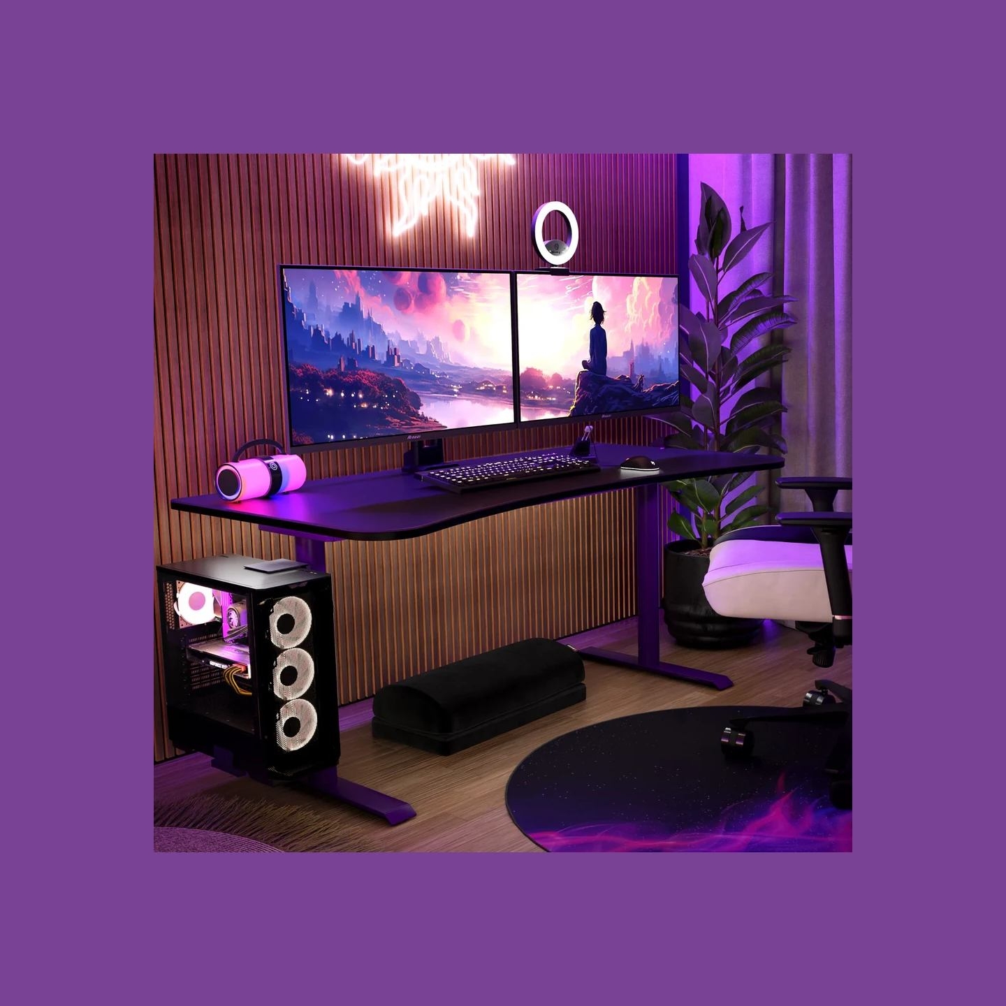 Arozzi | Nova | 32 " | IPS | QHD | 16:9 | 180 Hz | 1 ms | 2560 x 1440 pixels | 300 cd/m² | HDMI ports quantity 2 | Purple