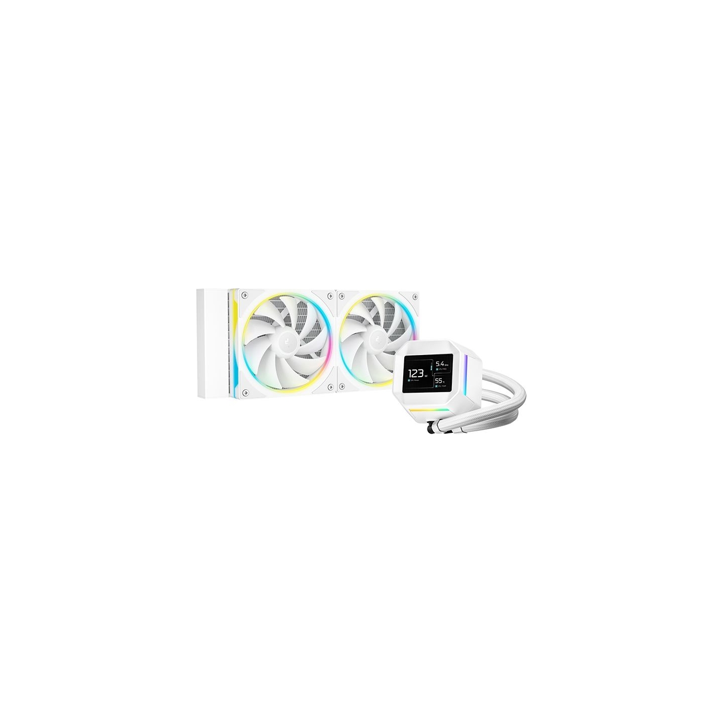 Deepcool Liquid CPU Cooler | LM240 WH | White | Intel, AMD