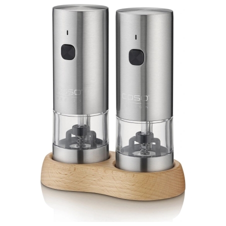 Caso Salt and Pepper Grinder | SpiceDuo | Electric | Housing material Stainless steel | Lithium
