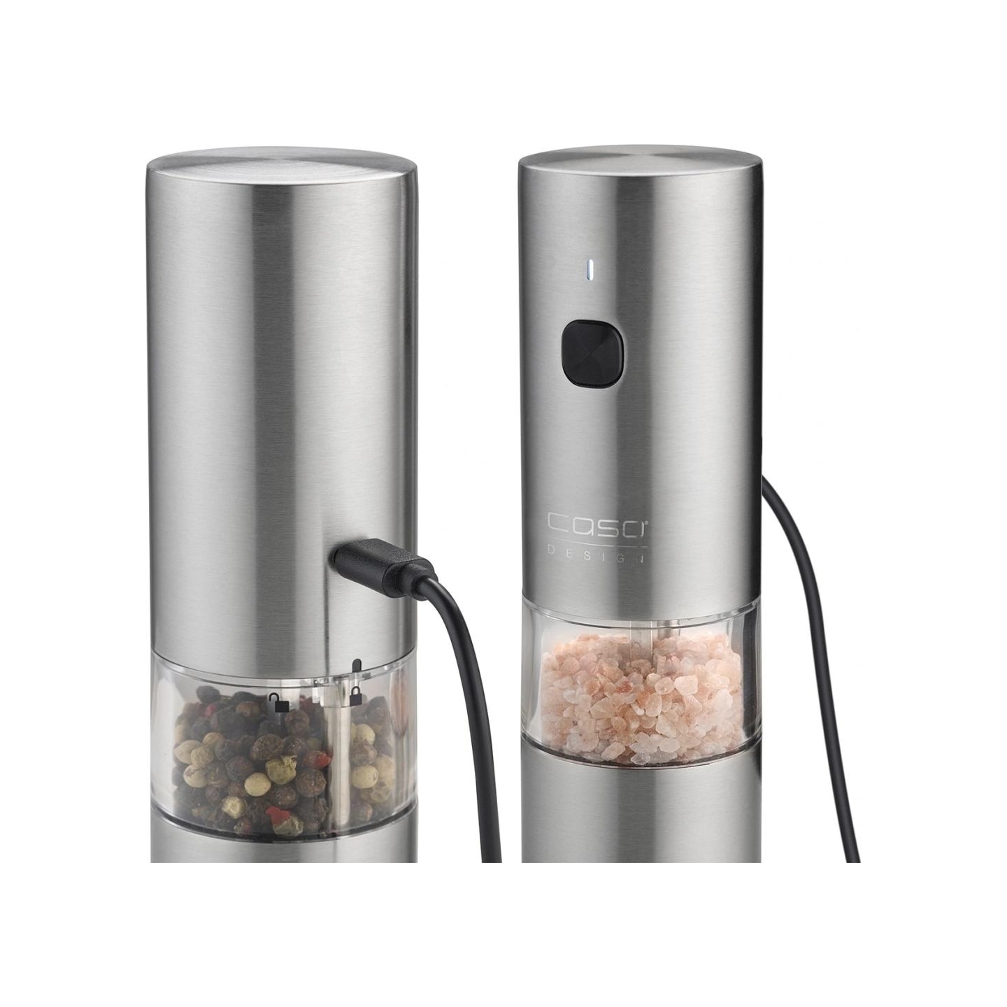 Caso Salt and Pepper Grinder | SpiceDuo | Electric | Housing material Stainless steel | Lithium