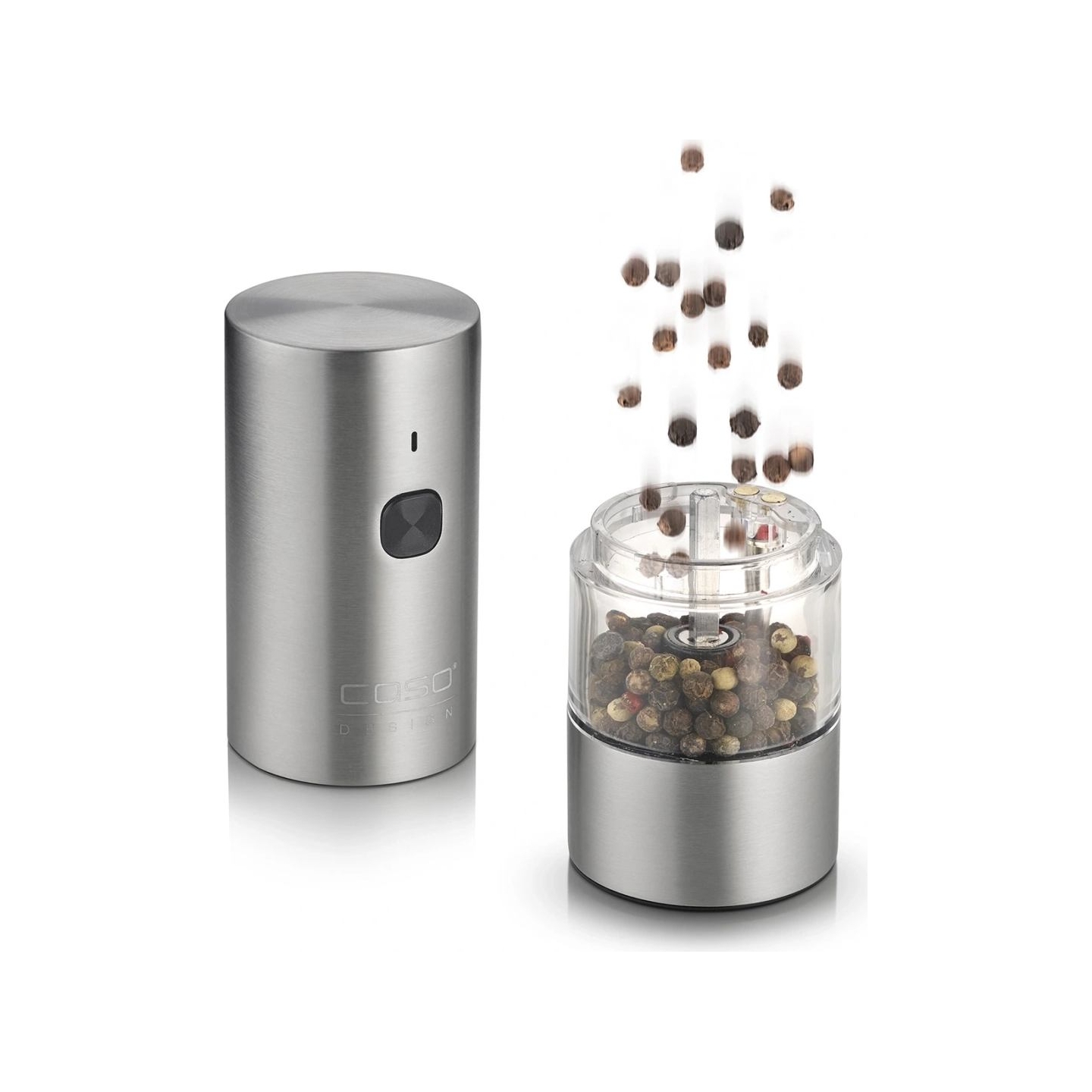 Caso Salt and Pepper Grinder | SpiceDuo | Electric | Housing material Stainless steel | Lithium