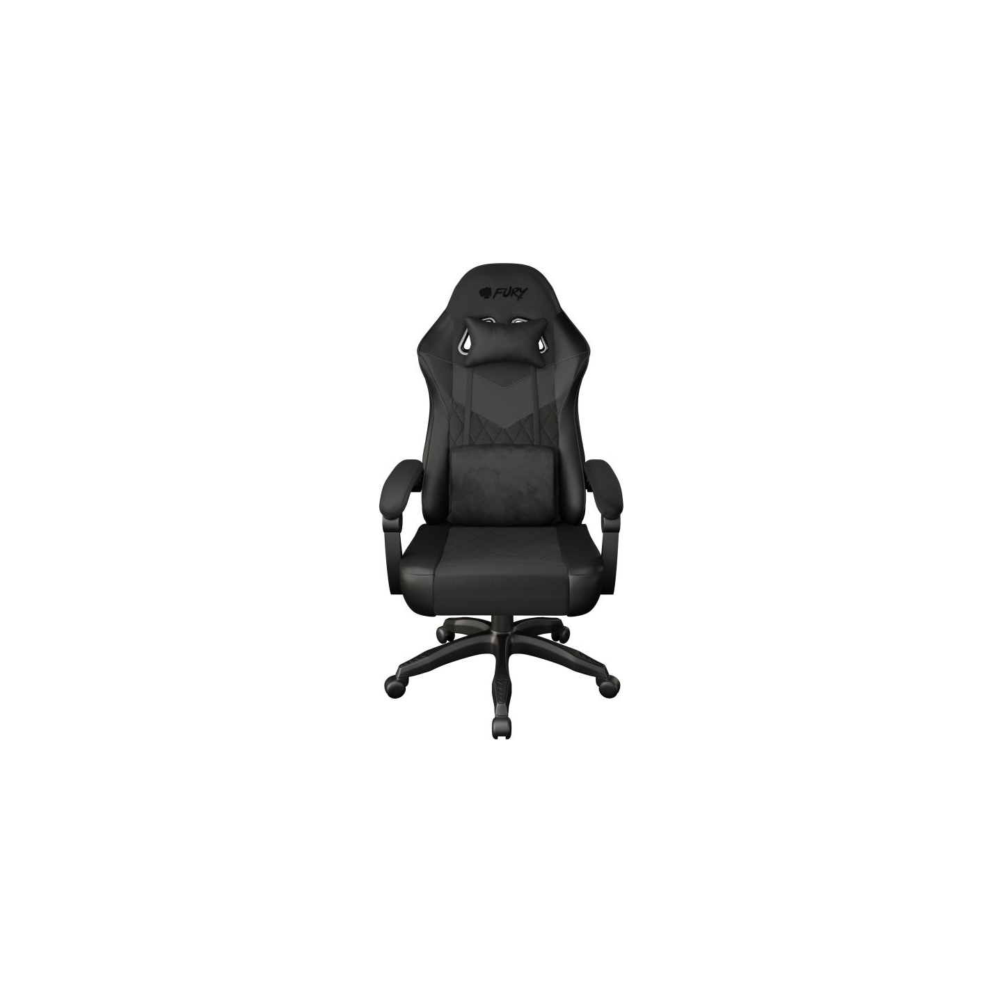 Fury Eco leather/Fabric/Nylon | Gaming Chair | Shinai S2 | Black