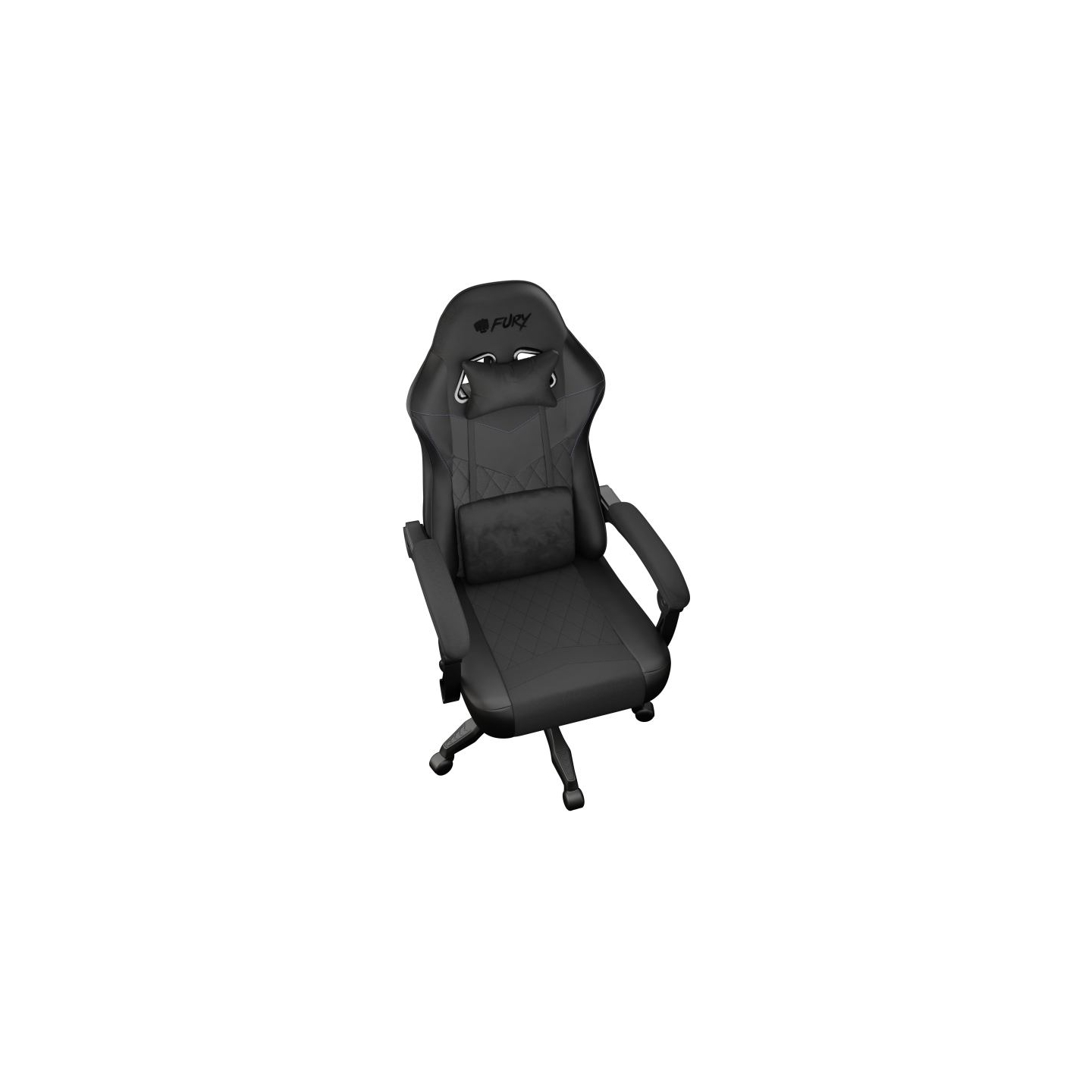 Fury Eco leather/Fabric/Nylon | Gaming Chair | Shinai S2 | Black