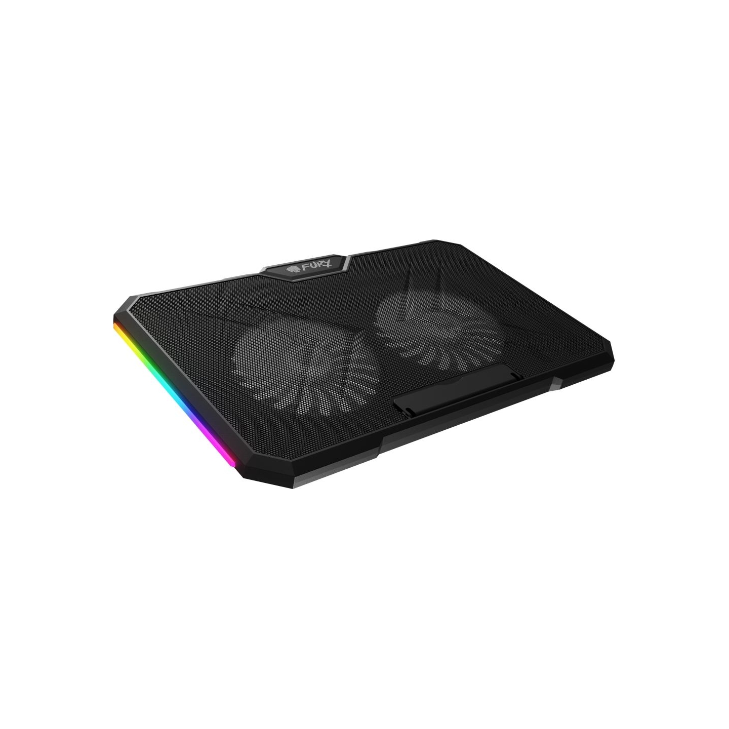 Fury Laptop Cooler Cooling Pad Fury Gunbai G3 Fans, RGB LED Light, 2 USB, 14.1-17.3"