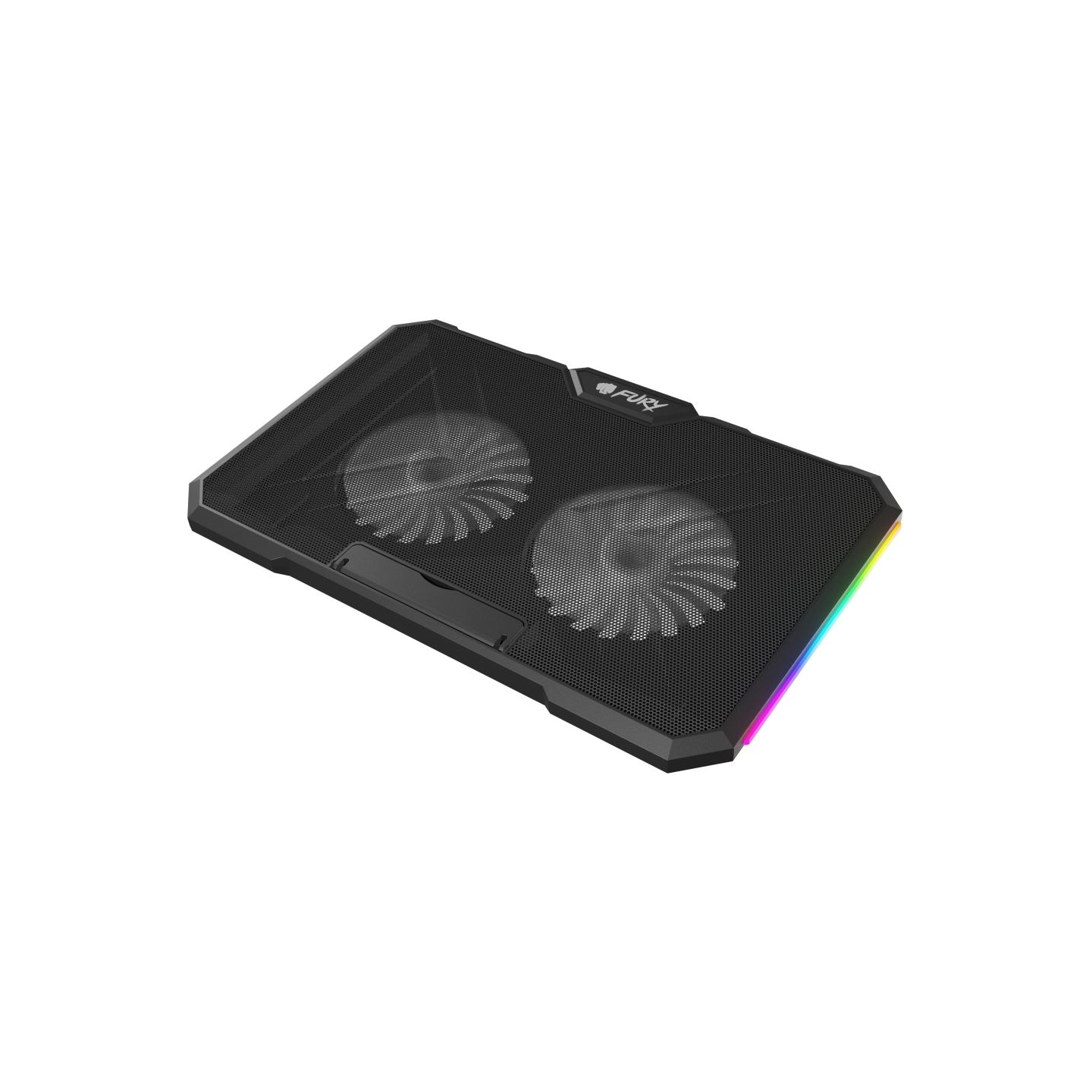 Fury Laptop Cooler Cooling Pad Fury Gunbai G3 Fans, RGB LED Light, 2 USB, 14.1-17.3"