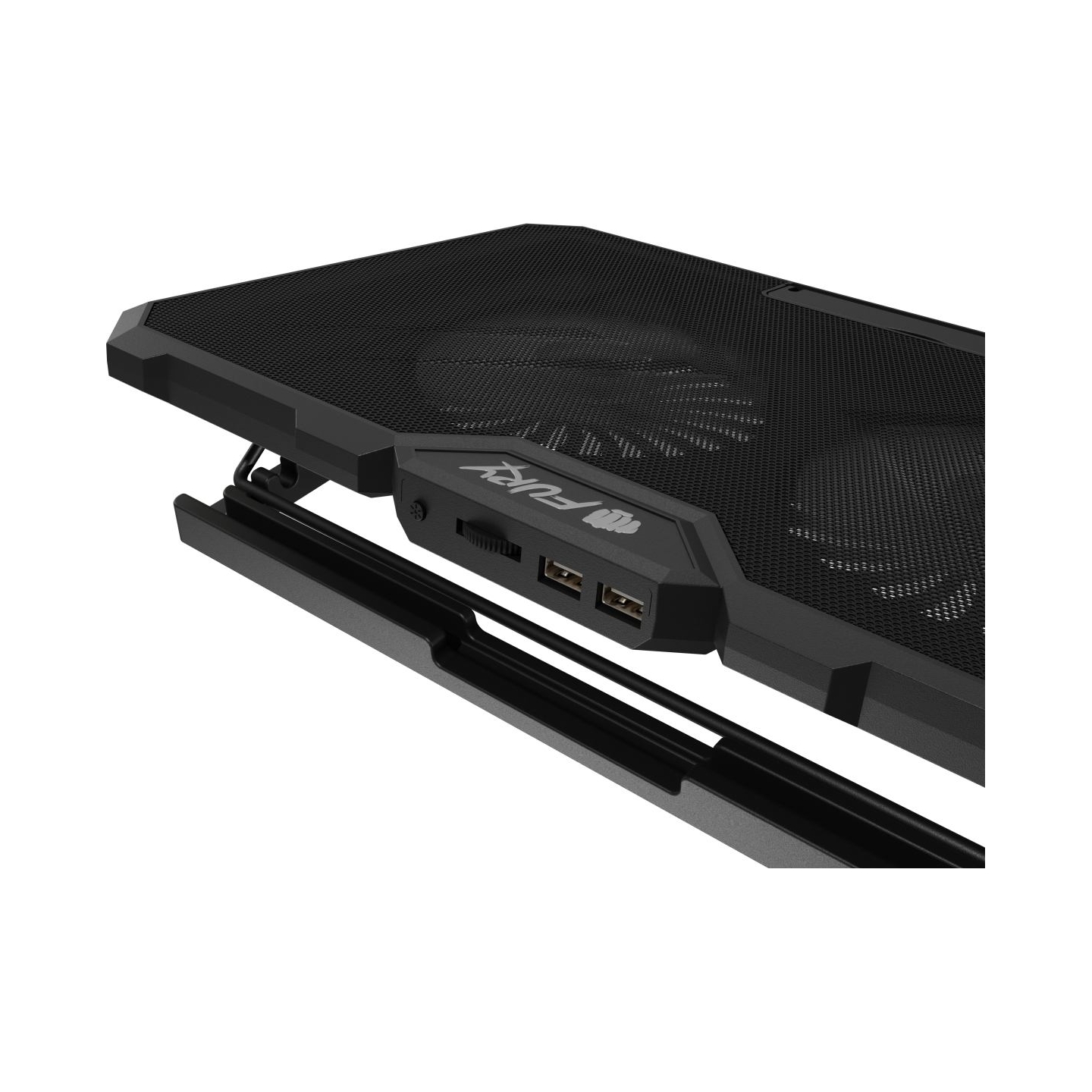 Fury Laptop Cooler Cooling Pad Fury Gunbai G3 Fans, RGB LED Light, 2 USB, 14.1-17.3"