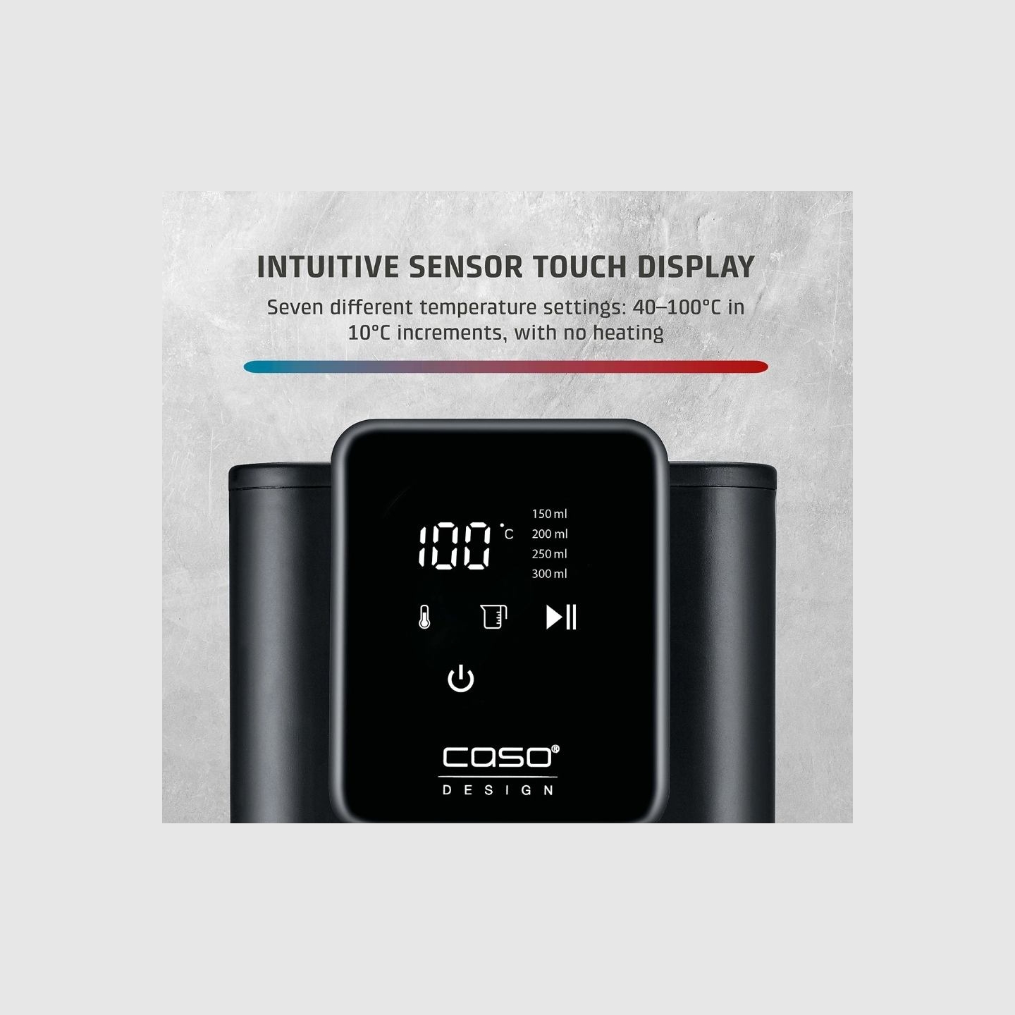 Caso Turbo Hot Water Dispenser | HW 616 | Water Dispenser | 2600 W | 2.5 L | Plastic/Stainless Steel | Black/Stainless Steel