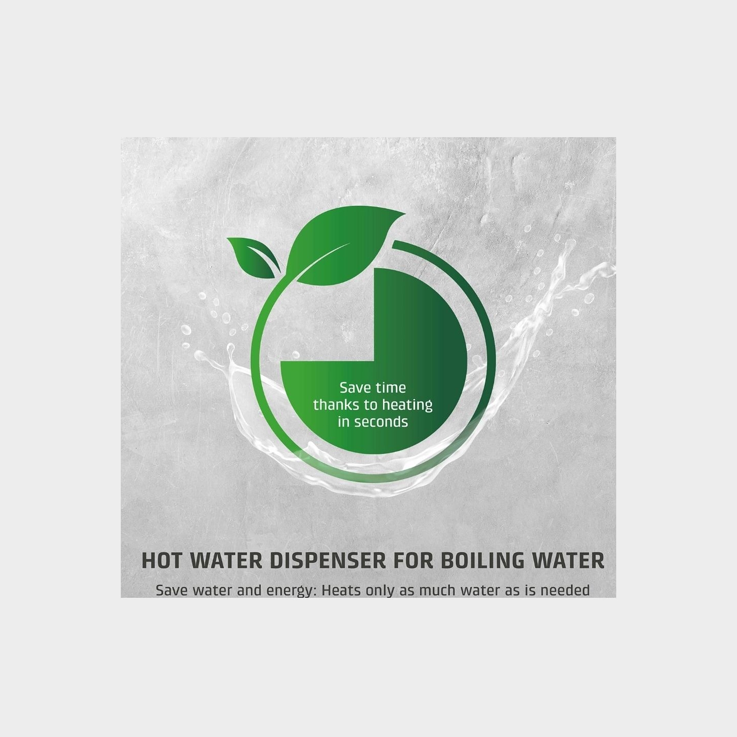 Caso Turbo Hot Water Dispenser | HW 616 | Water Dispenser | 2600 W | 2.5 L | Plastic/Stainless Steel | Black/Stainless Steel