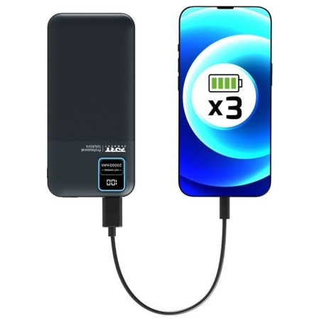 Port Connect External USB-C battery | 20000 mAh | Blue