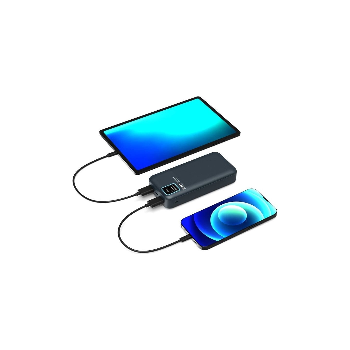 Port Connect External USB-C battery | 20000 mAh | Blue