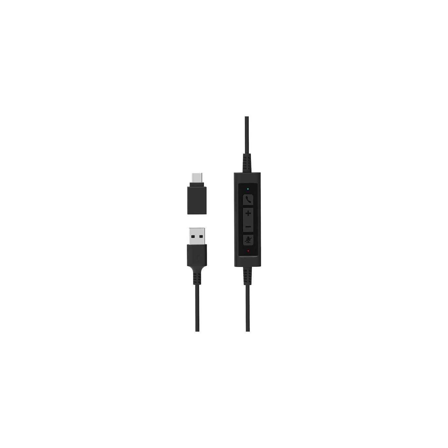 Port Connect | Stereo USB Headphone PRO ON'R 300 | Wired | On-ear | Black | Noise canceling