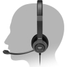 Port Connect | Stereo USB Headphone PRO ON'R 300 | Wired | On-ear | Black | Noise canceling