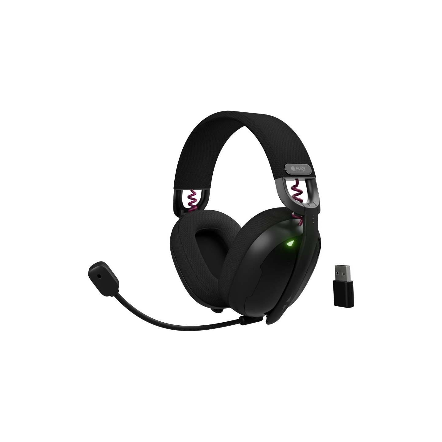 Fury | Gaming Headset | Fukiya F6 | Bluetooth | Over-Ear | Microphone | Black | Wireless
