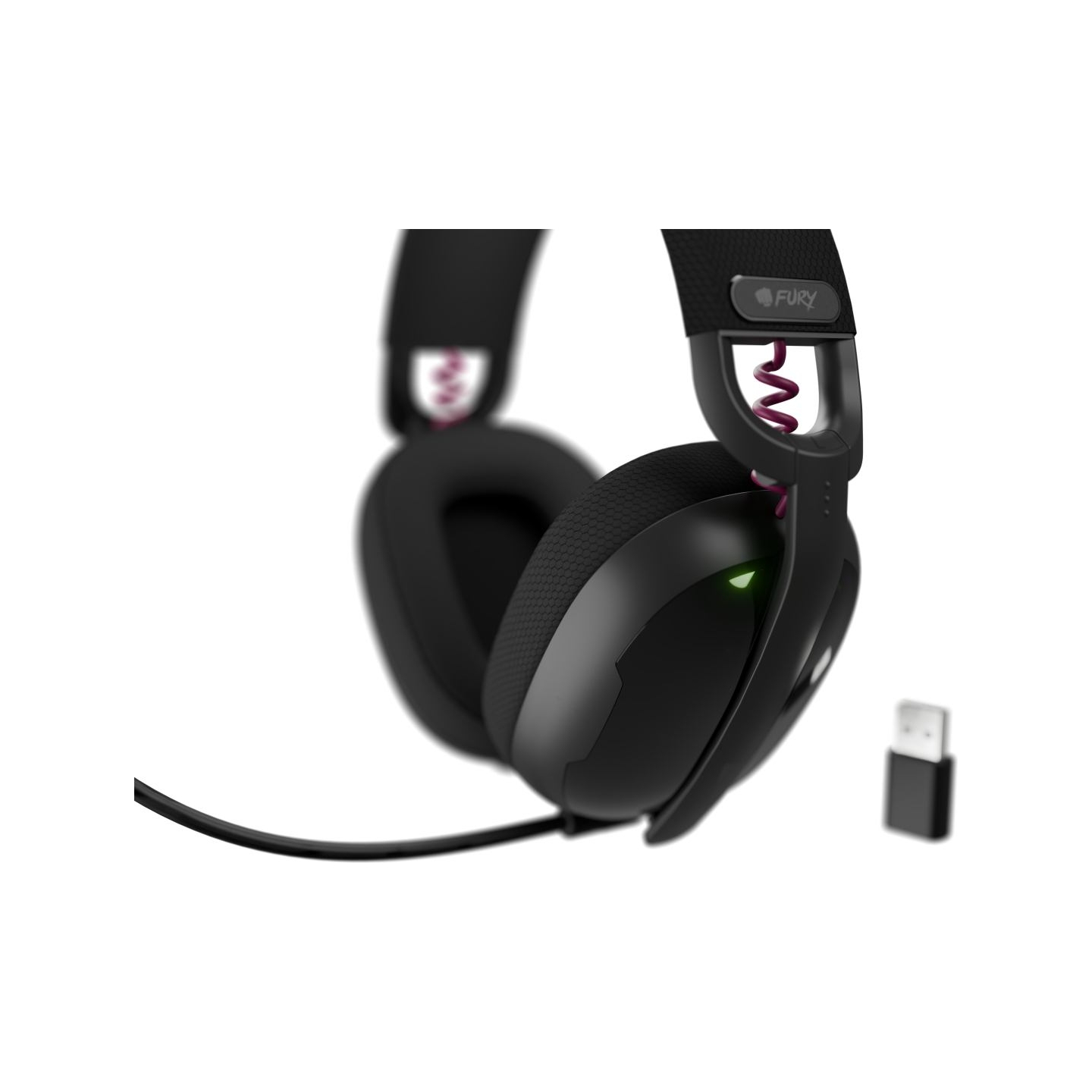 Fury | Gaming Headset | Fukiya F6 | Bluetooth | Over-Ear | Microphone | Black | Wireless