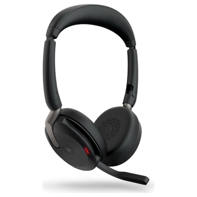 Jabra Evolve2 65 Flex MS Stereo Wireless Headset, Bluetooth, USB-A, Black / 26699-999-989