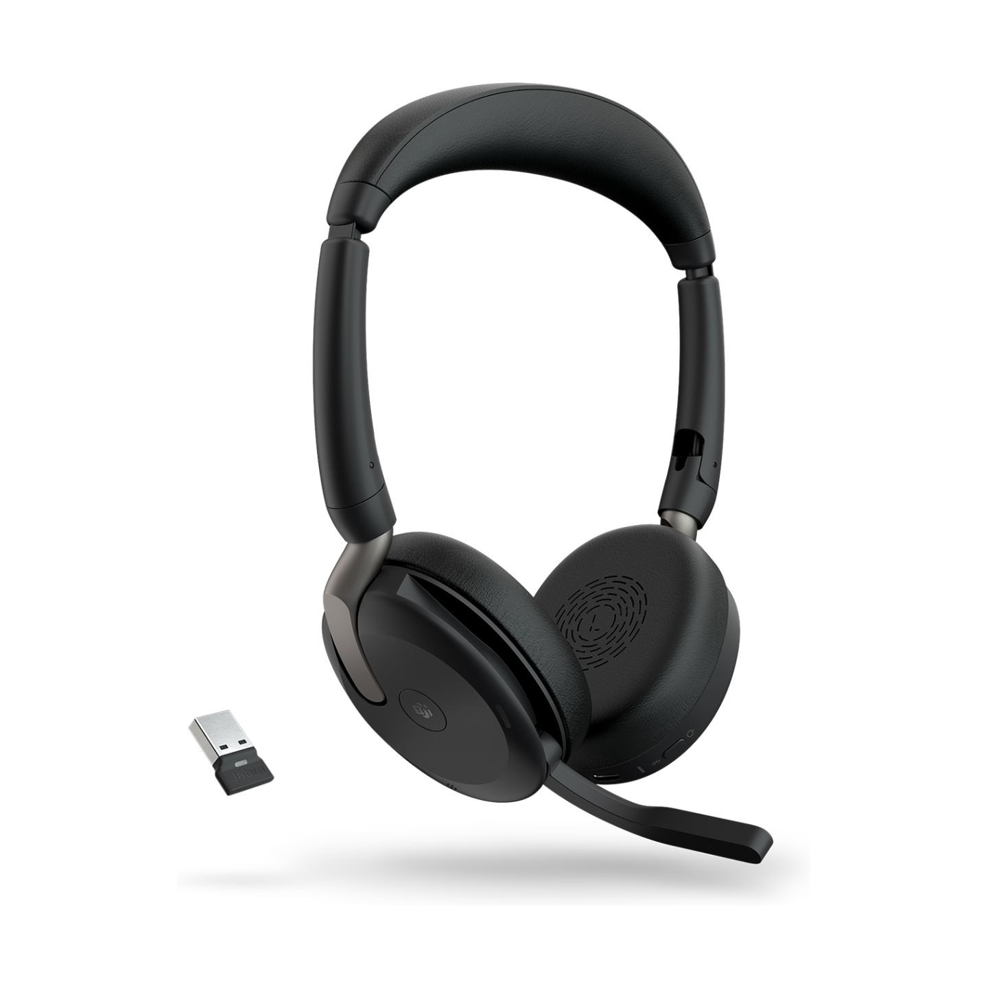 Jabra Headphones Evolve2 65 Flex Link380a MS Stereo Wireless Charger