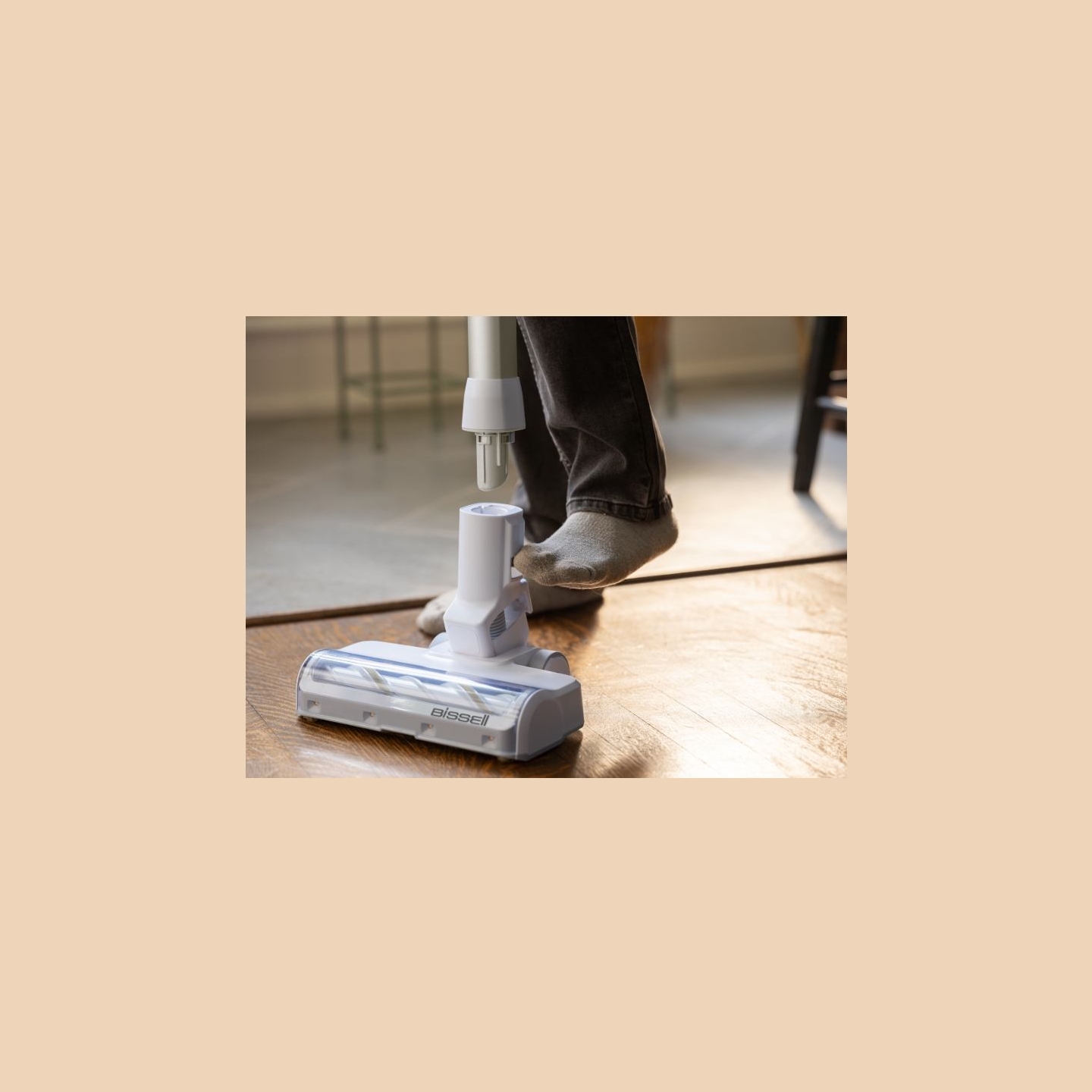 Bissell Stick Vacuum | PowerClean | Cordless operating | 200 W | Operating time (max) 40 min | Warm White/Gray/Sparkling Silver