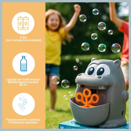 Koala Games G2495 Frog & Hippo  Bubble Mashine  (Random Color)