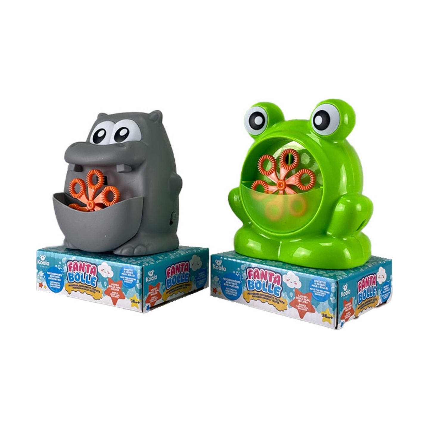 Koala Games G2495 Frog & Hippo  Bubble Mashine  (Random Color)