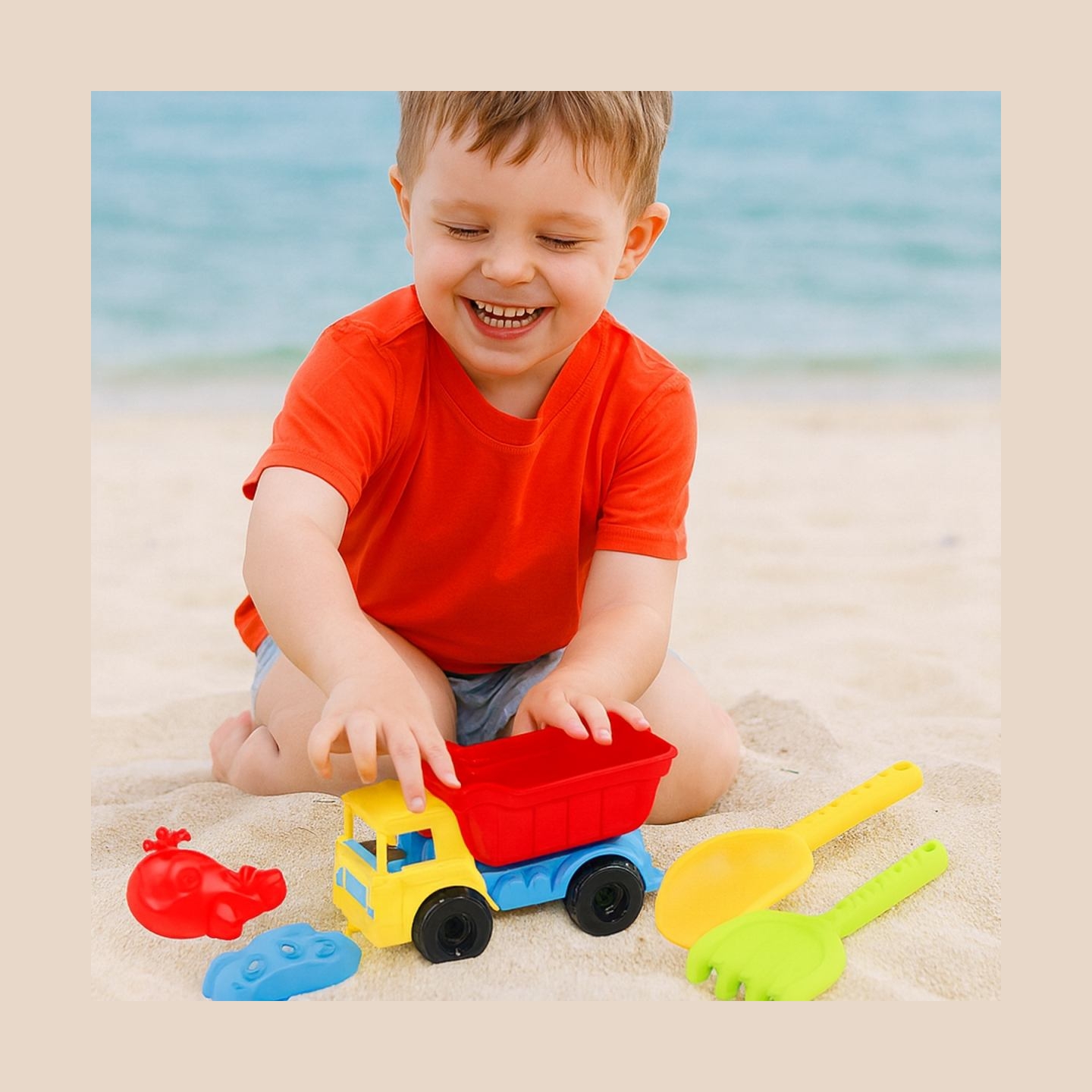 Koala Games G2669 Beach Set With Dump Truck And Accesories