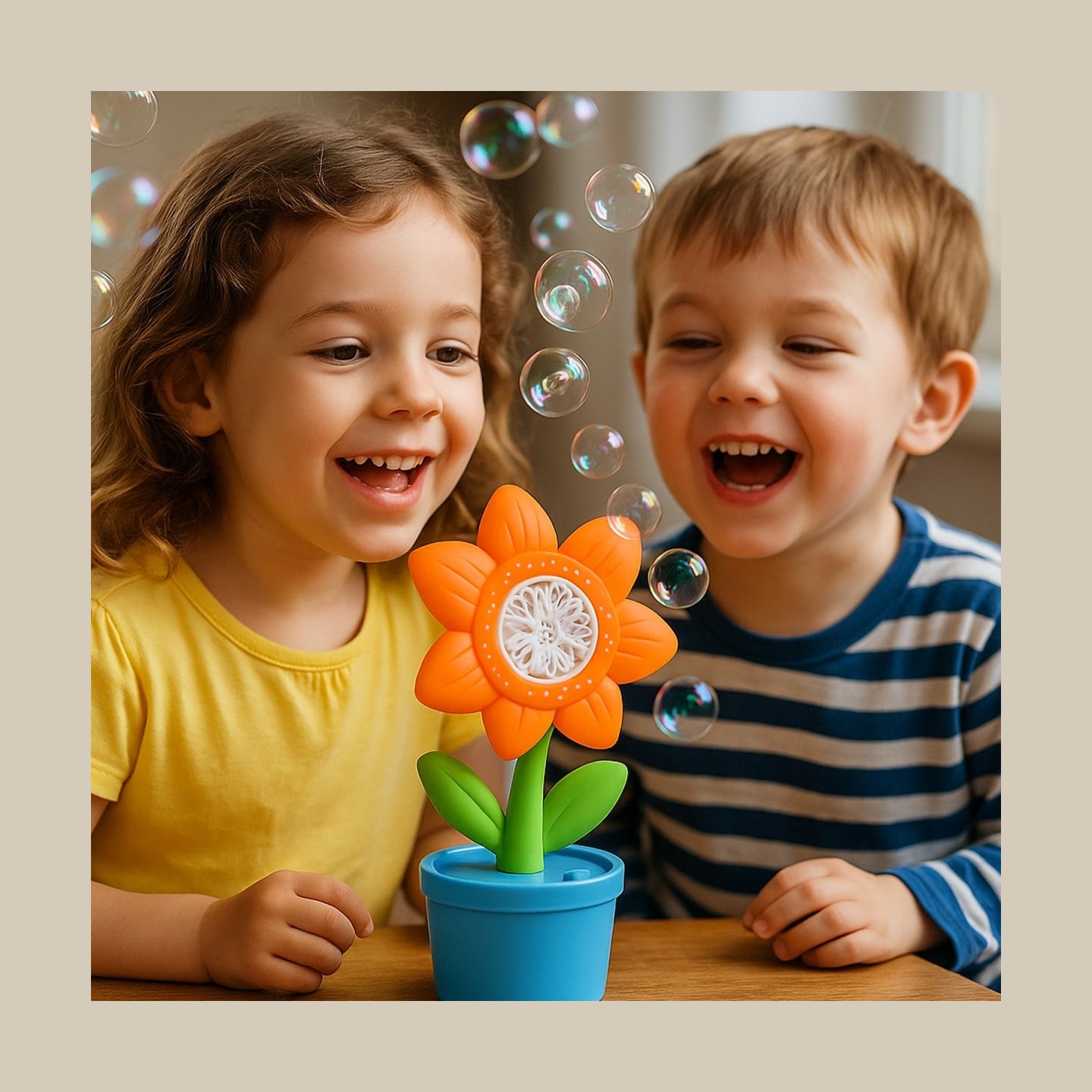 Koala Games G2659  Flower-Shaped  Bubble Blower  (Random Color)