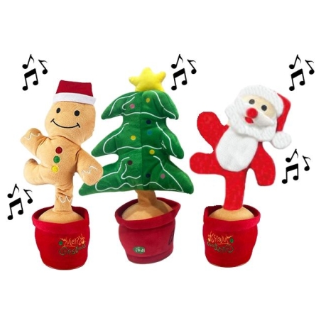 Koala Games G2585 Christmas Danging, Singins  & Lighting Plushes 36 cm