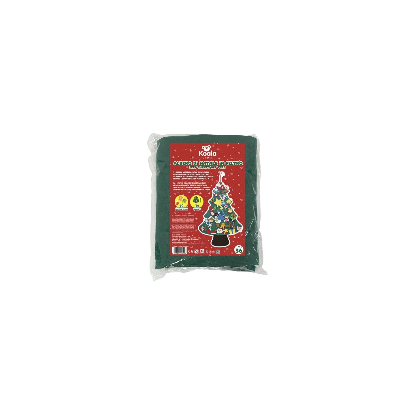 Koala Games G2602 Cristmas Felt Tree