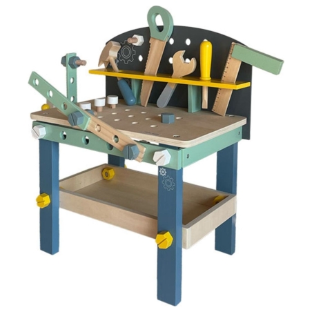 Koala Games G2595 Wooden Workbench With Accesories