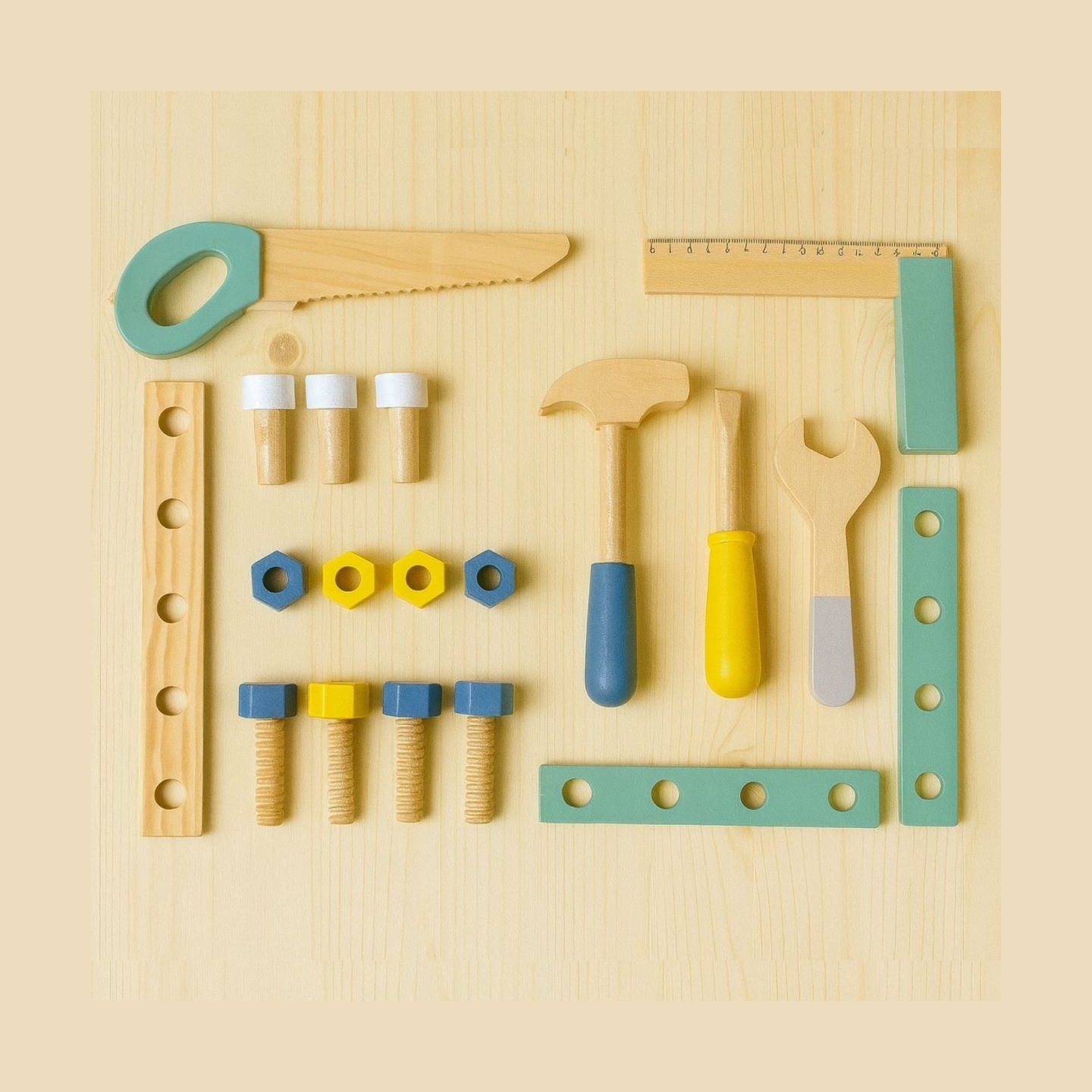 Koala Games G2595 Wooden Workbench With Accesories