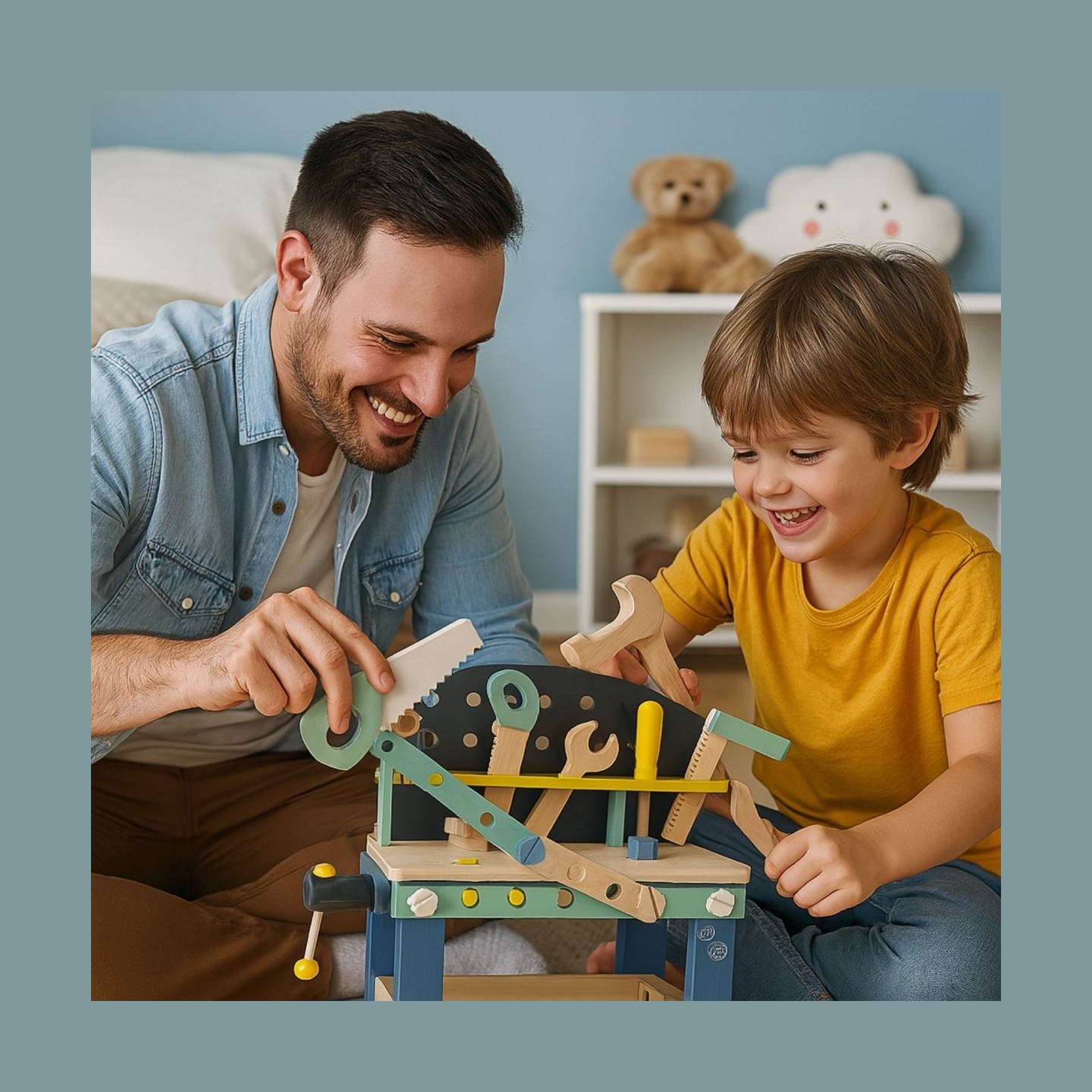 Koala Games G2595 Wooden Workbench With Accesories