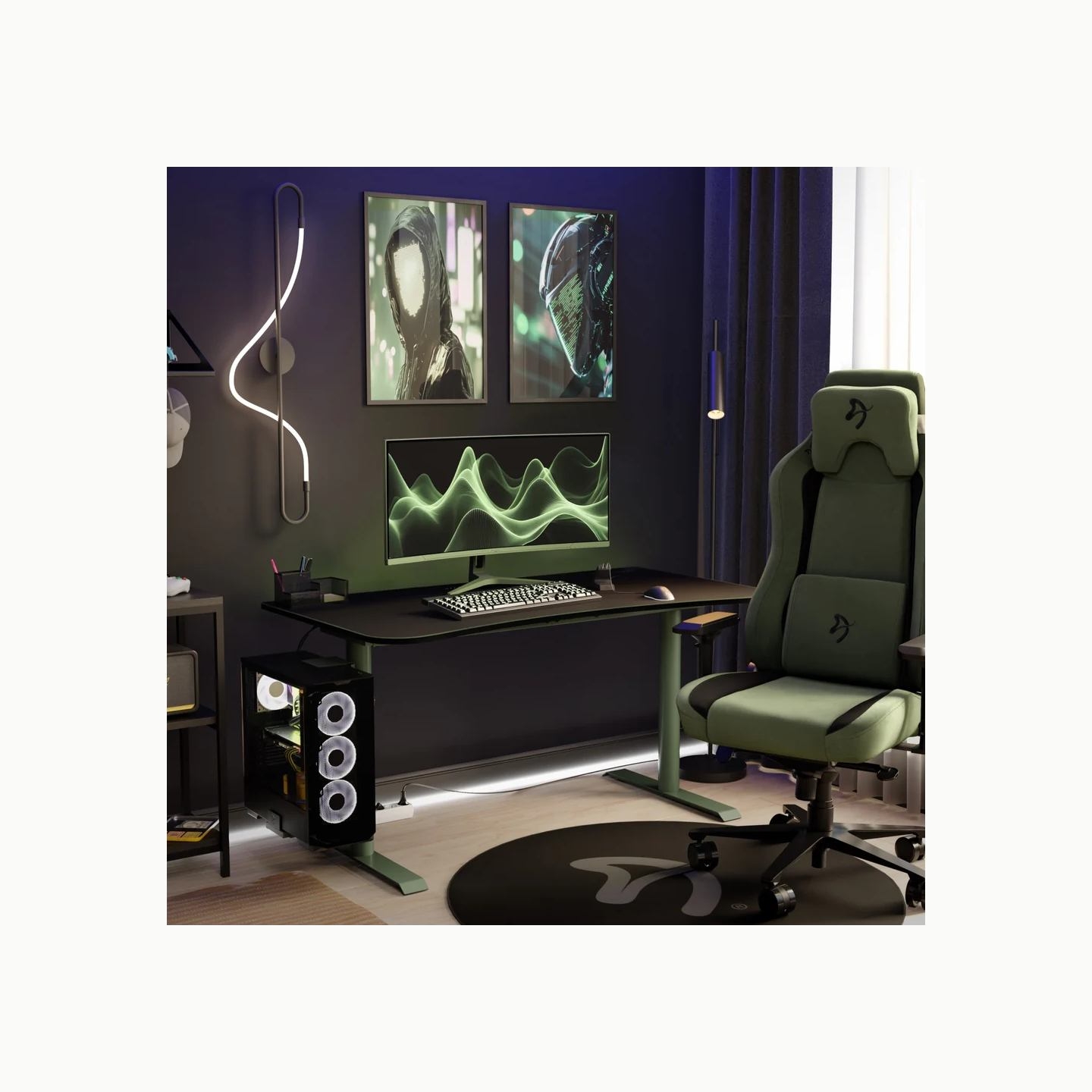 Arozzi | Nova | 34 " | VA | UWQHD | 21:9 | 165 Hz | 1 ms | 3440 x 1440 pixels | 350 cd/m² | HDMI ports quantity 2 | Forest Green