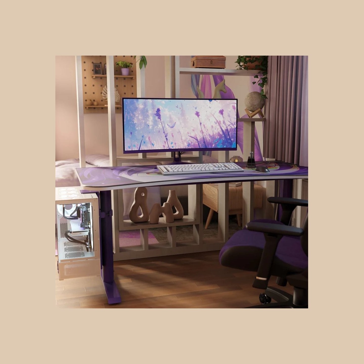 Arozzi | Nova | 34 " | VA | UWQHD | 21:9 | 165 Hz | 1 ms | 3440 x 1440 pixels | 350 cd/m² | HDMI ports quantity 2 | Purple