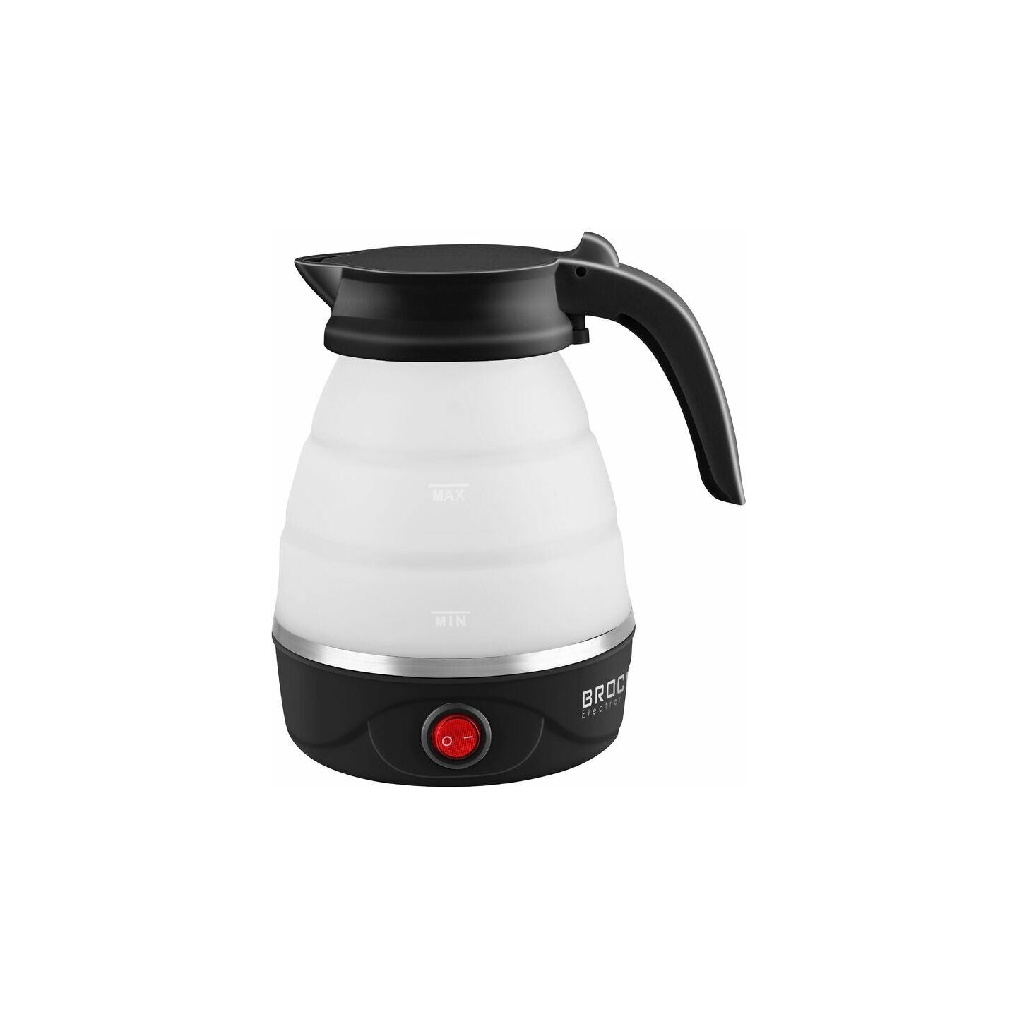 Brock WK 0904 BK Foldable Travel Kettle 0,5L 500W, Black/White