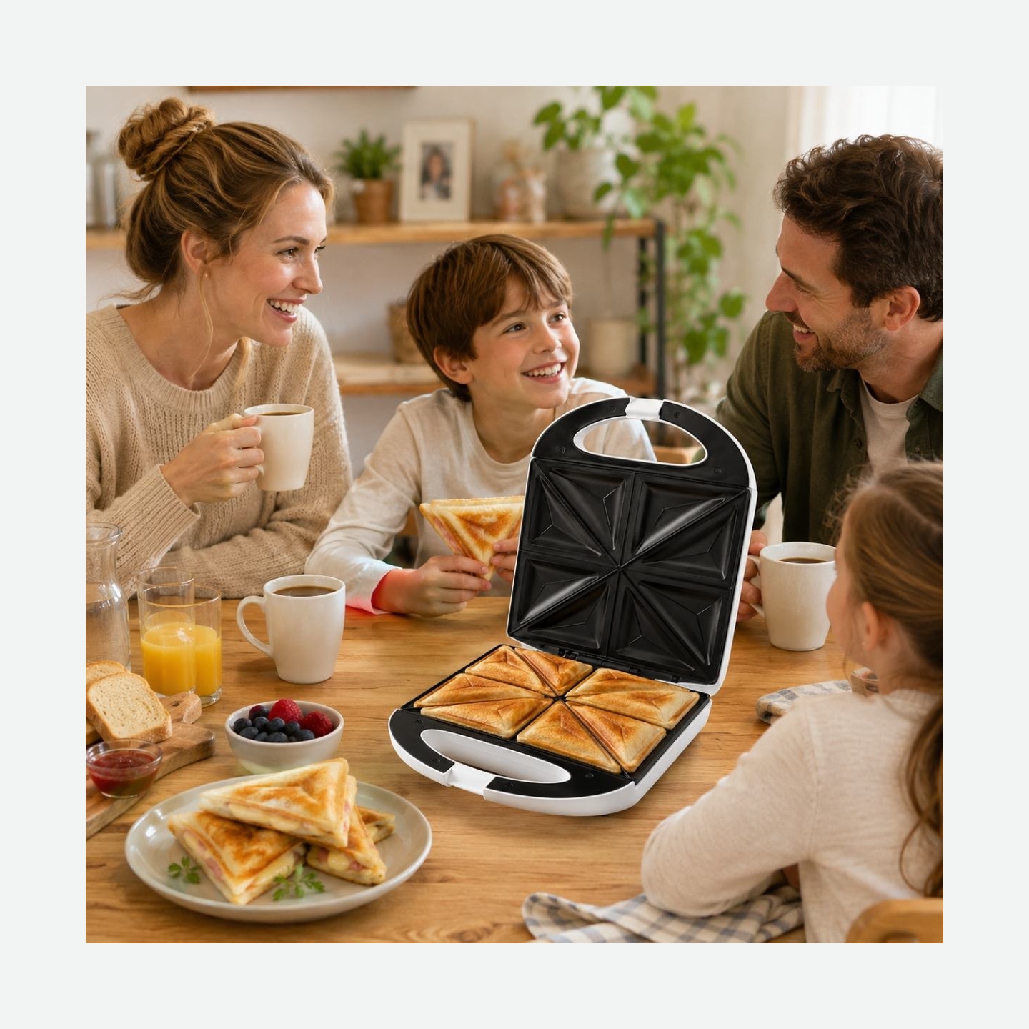 Brock SSM 3008 WH 8 Toast Maker XXL 1400W, White