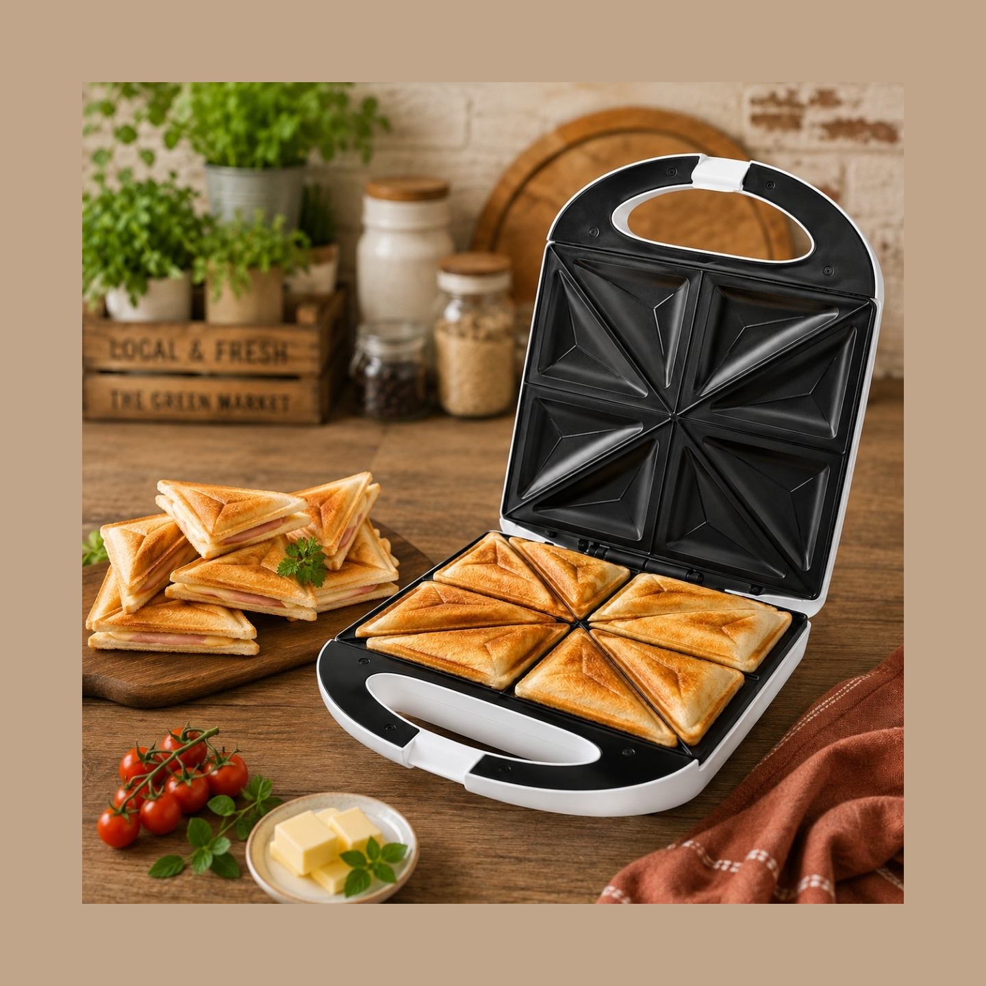 Brock SSM 3008 WH 8 Toast Maker XXL 1400W, White