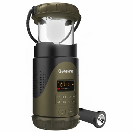 Hawk HWRDI430GN Radio Solar Dynamo With Flashlight