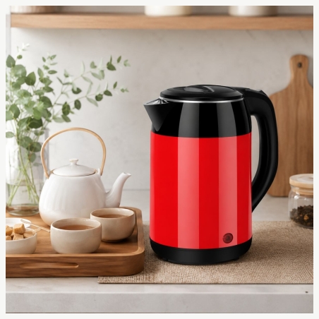 Brock WK 5522 RD Kettle With 360 Degree Base 1,8L 1500W Black/Red